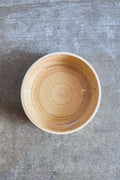 Scored Circles Bowl, Yellow on White Clay