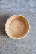 Scored Scales Bowl, Yellow on White Clay