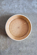 Scored Star Bowl, Yellow on White Clay