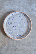 Dots Plate, Dots on Natural Clay