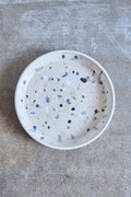 Dots Plate, Dots on White Clay